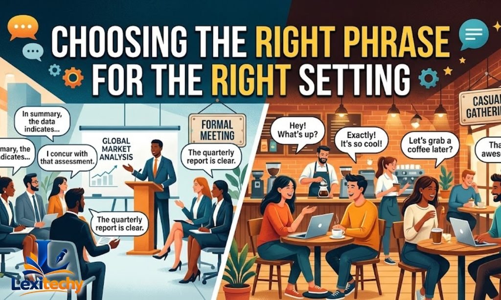 Choosing the Right Phrase for the Right Setting