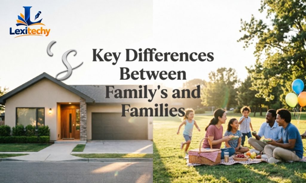 Key Differences Between Family's and Families