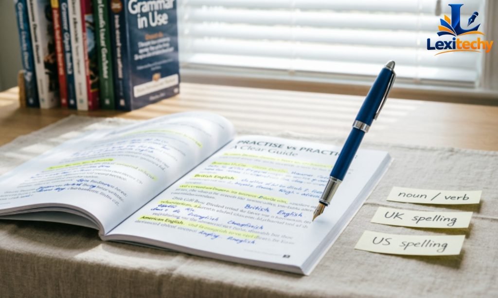 Practise or practice grammar