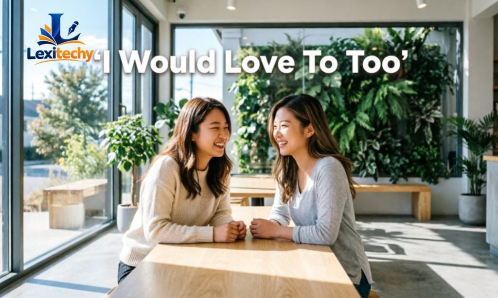 Using I Would Love To Too