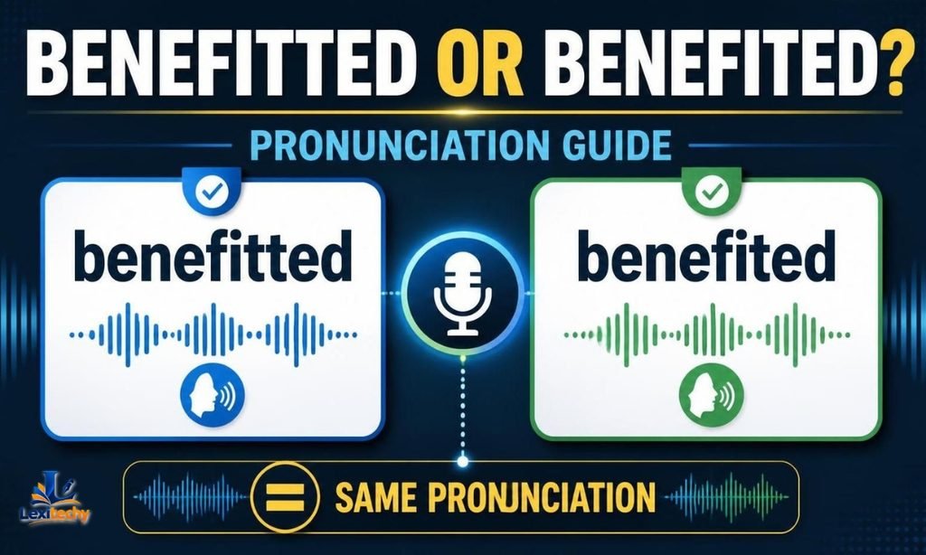Benefitted or Benefited Pronunciation