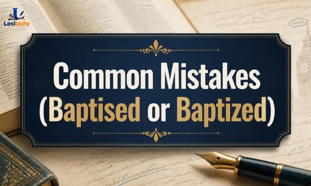 Common Mistakes (Baptised or Baptized)