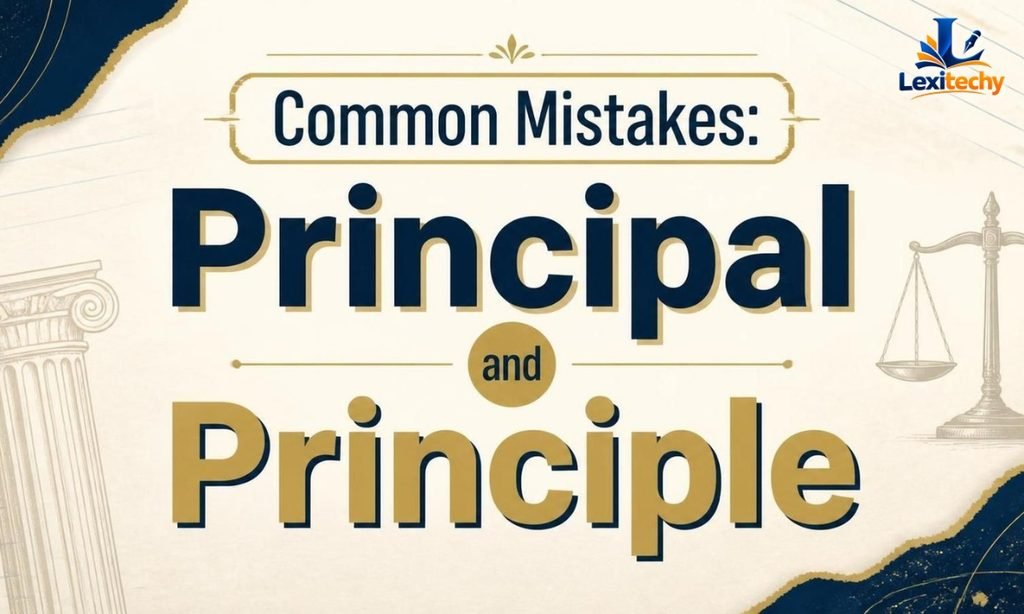 Common Mistakes Principal and Principle
