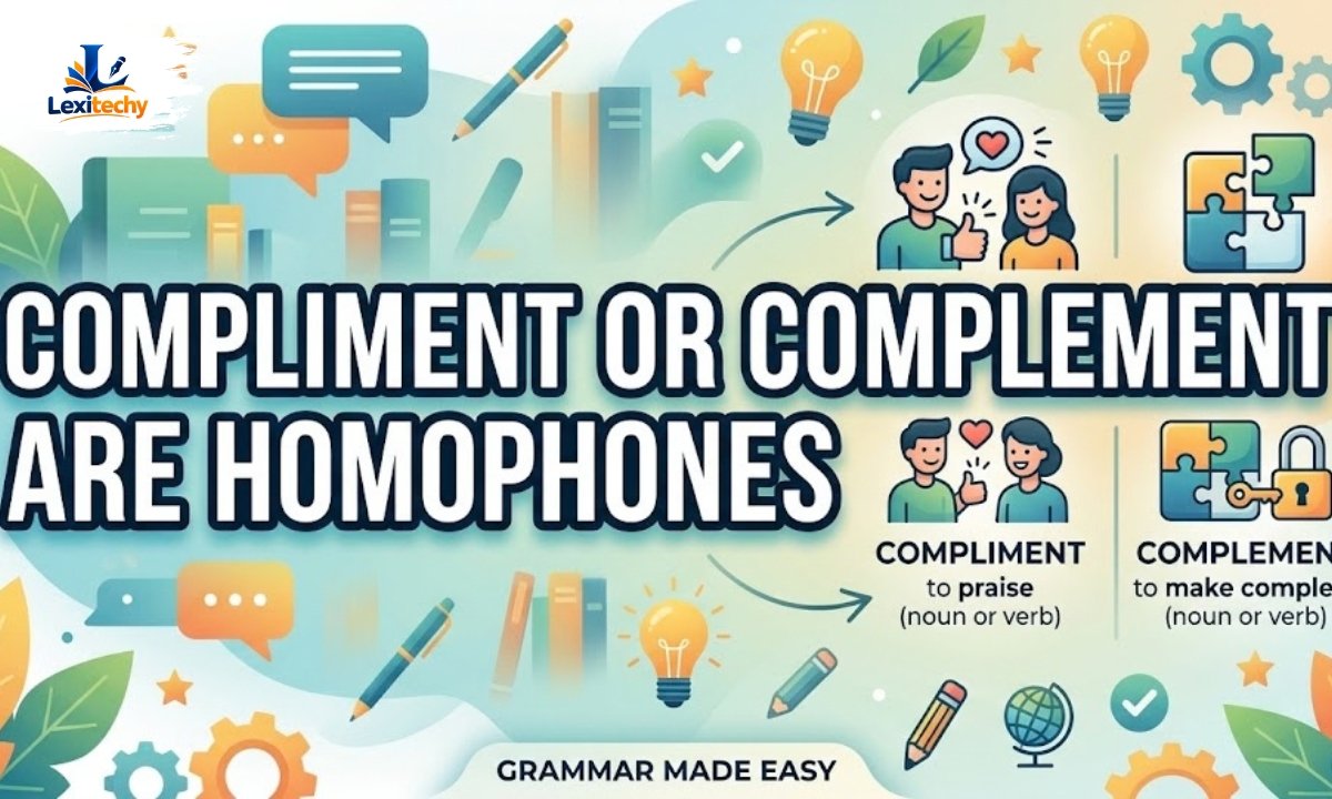 Compliment or Complement Are Homophones