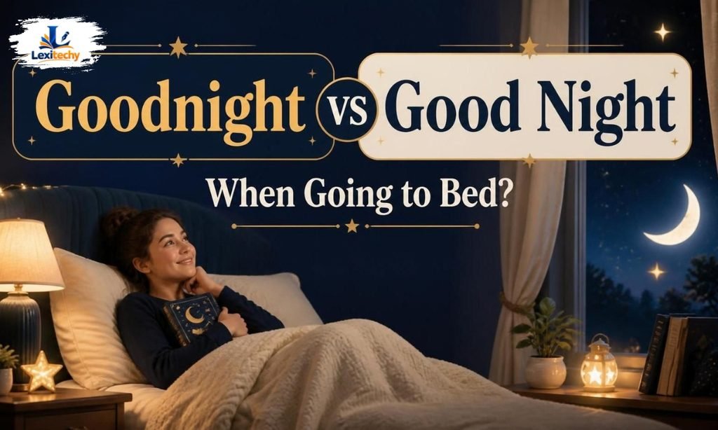 Goodnight or Good Night When Going to Bed