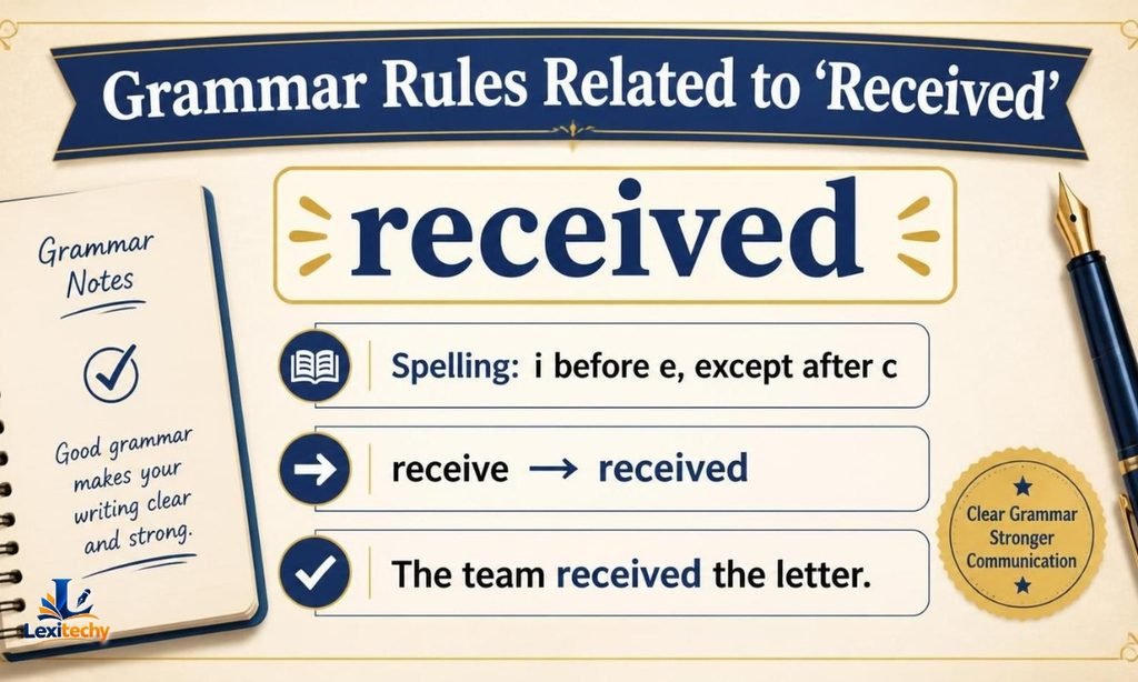 Grammar Rules Related to Received