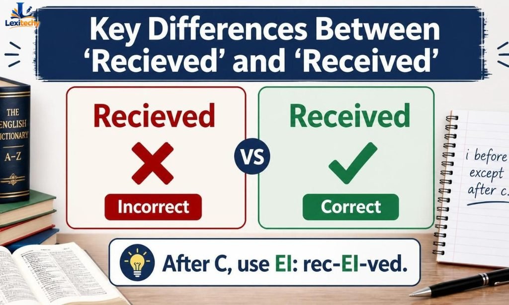 Key Differences Between Recieved and Received
