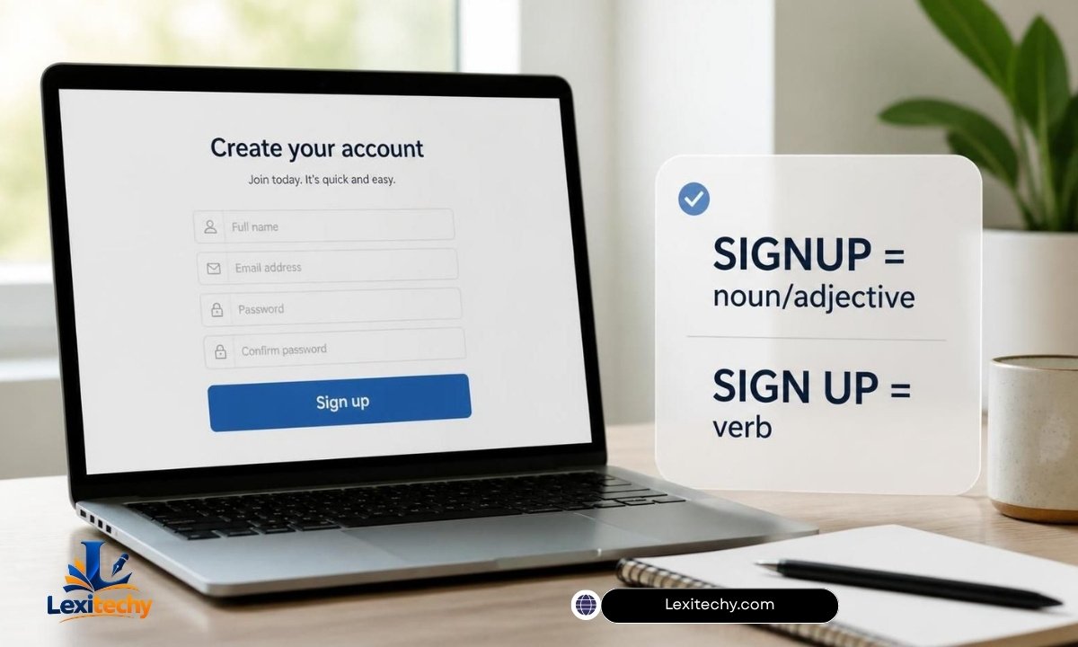 Key Differences Between Signup or Sign Up