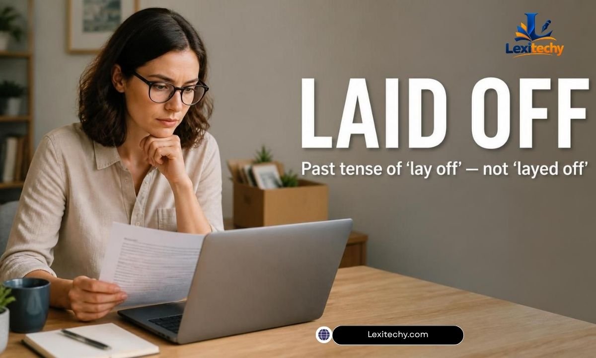 Laid off or layed off past tense