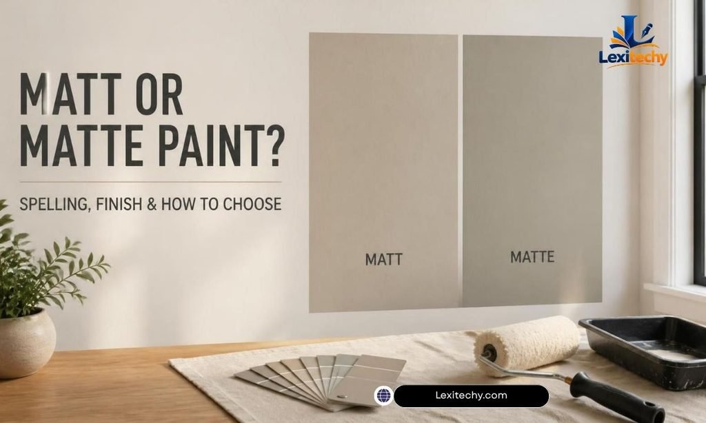 Matt or matte paint