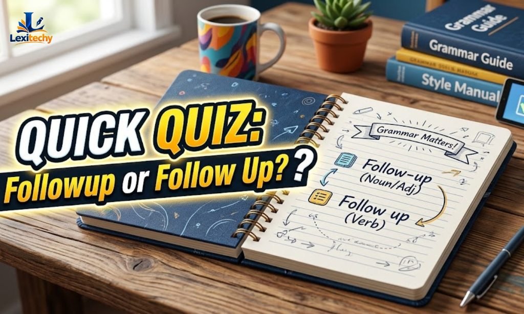 Quick Quiz Followup or Follow Up