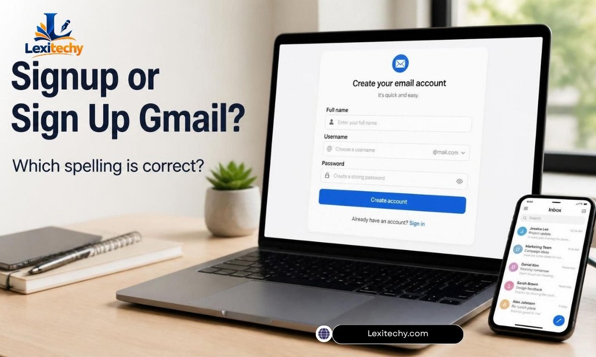 Signup or Sign Up Gmail