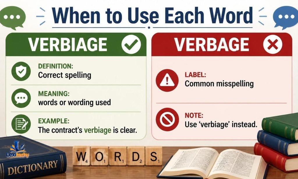 When to Use Each Word (verbage or verbiage)