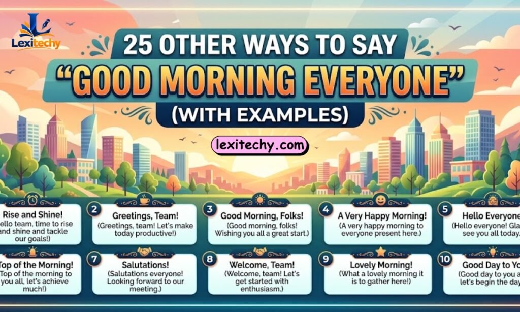 25 Other Ways to Say Good Morning Everyone (With Examples)
