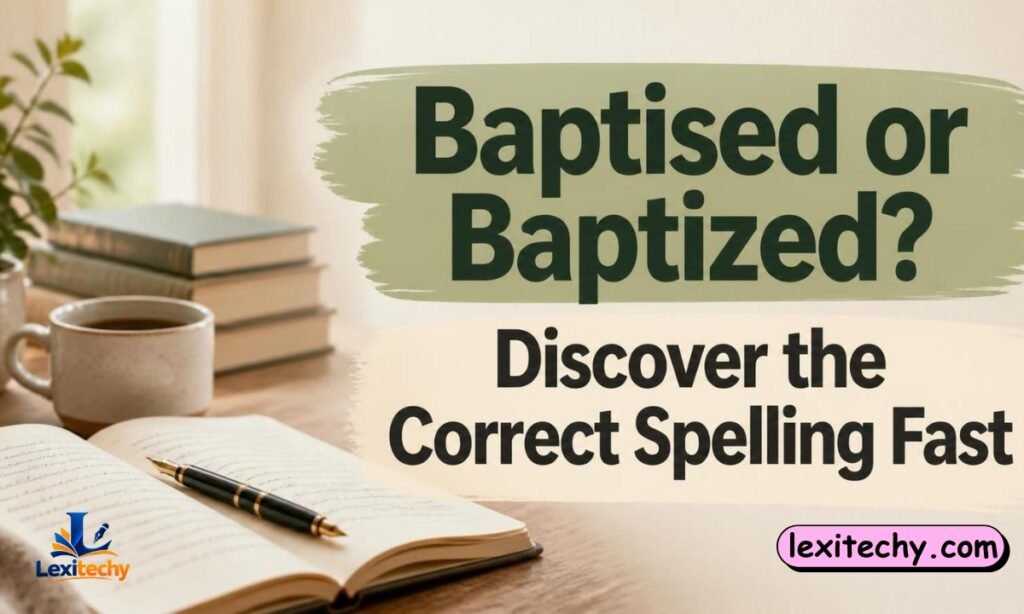 Baptised or Baptized Discover the Correct Spelling Fast