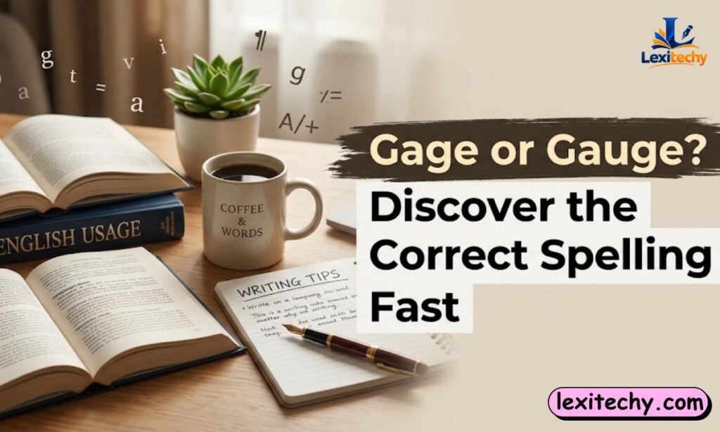 Gage or Gauge Discover the Correct Spelling Fast