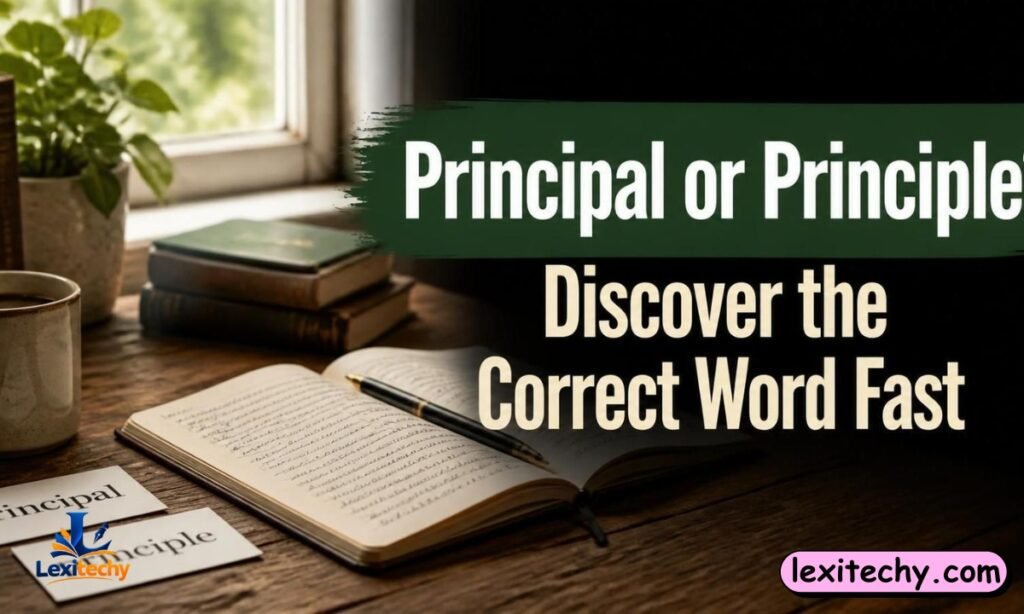 Principal or Principle Discover the Correct Word Fast